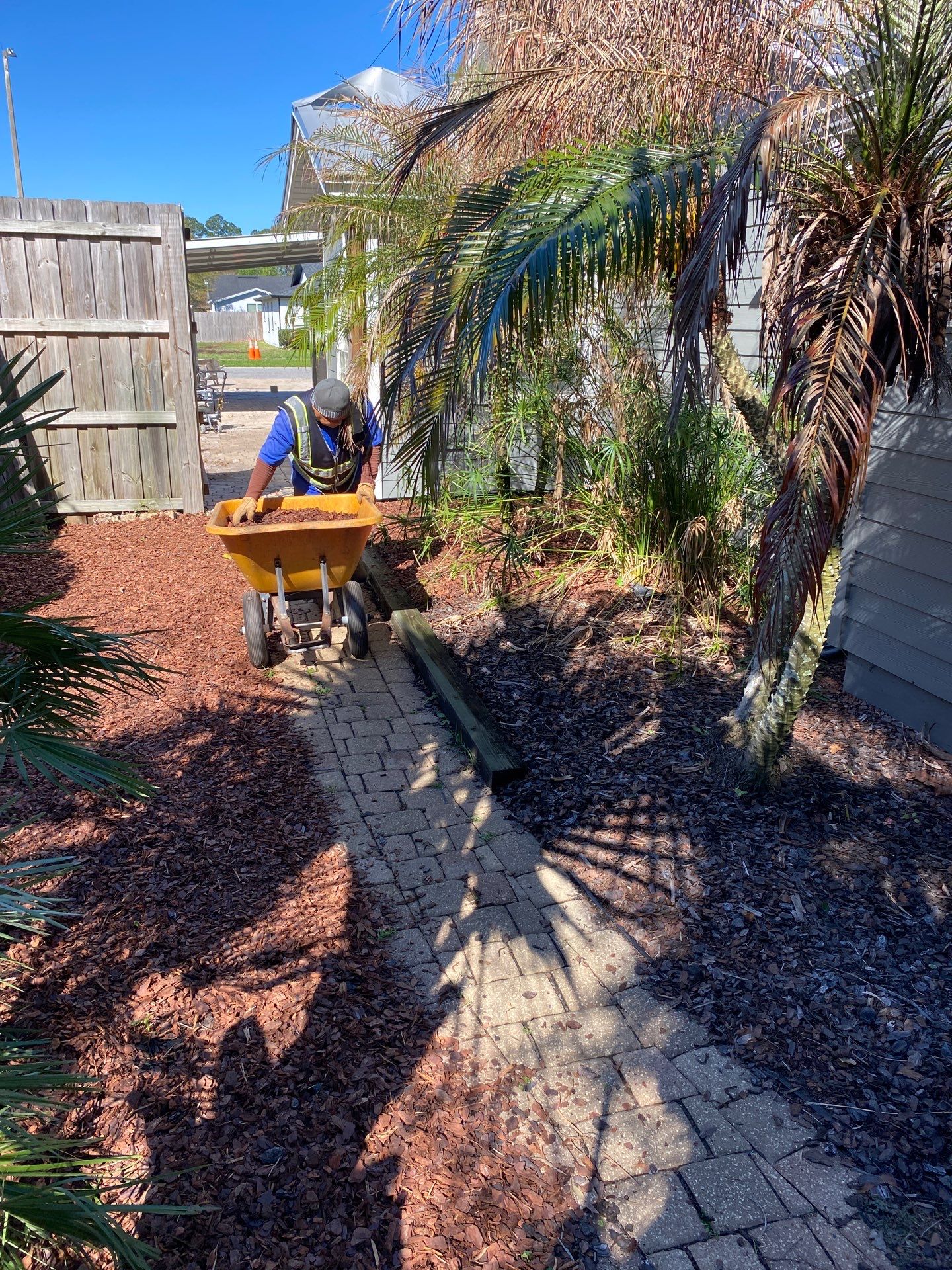 Residential | Mulch and Rock Install by ProGreen Services