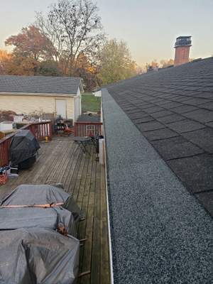 Turtle Shell gutter protection installation in Joliet, IL 60433, photograph 12