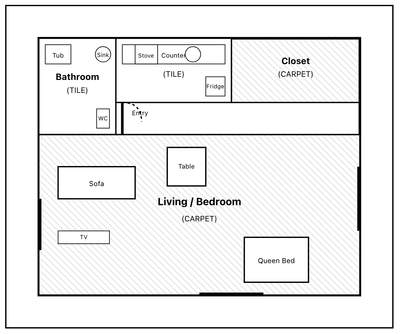 Carpet Installation for Apartment Unit in Los Angeles
