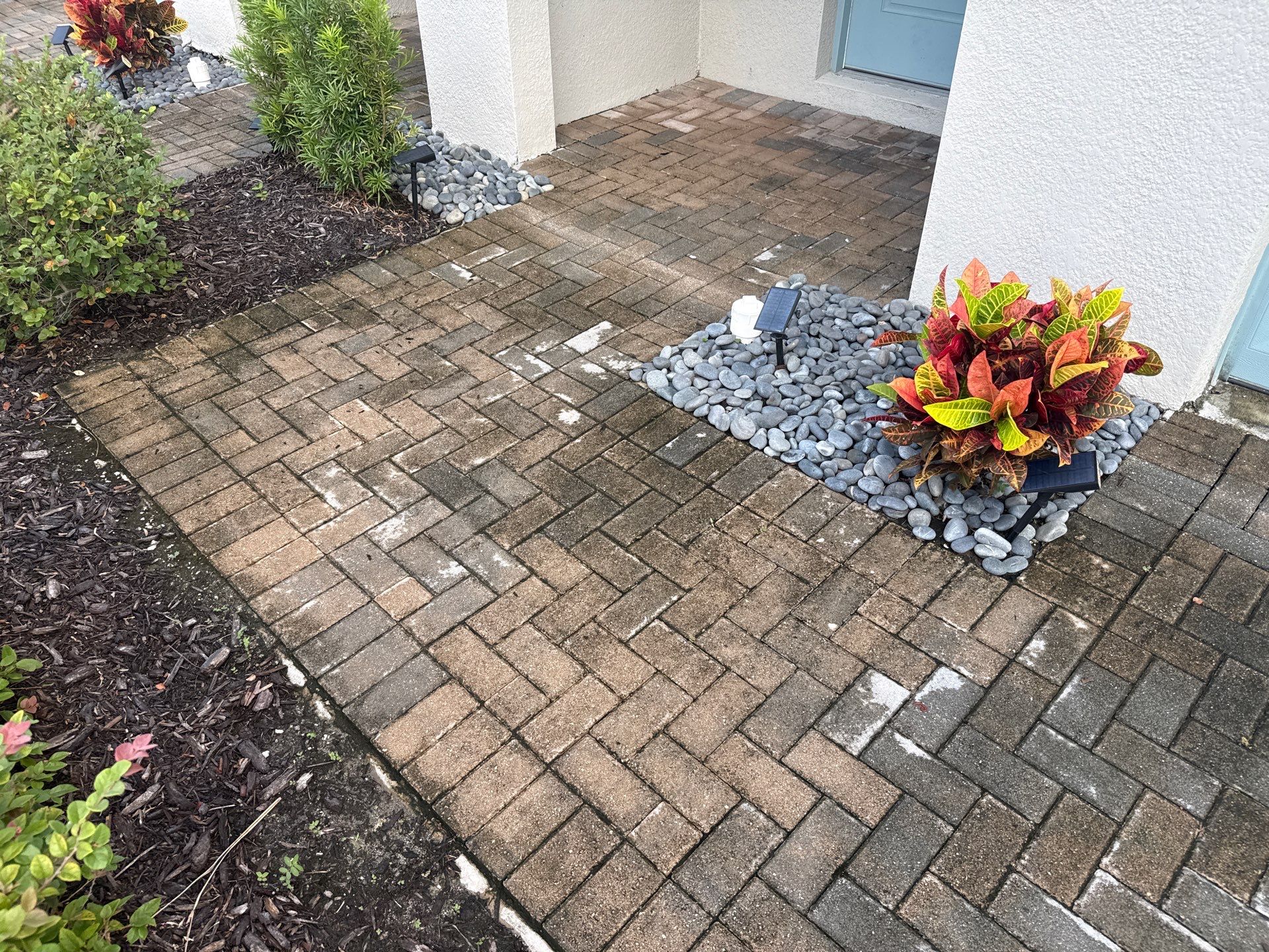 Paver Driveway & Sidewalk Cleaning in Trevesta β Palmetto, FL by Sunshine AquaWash