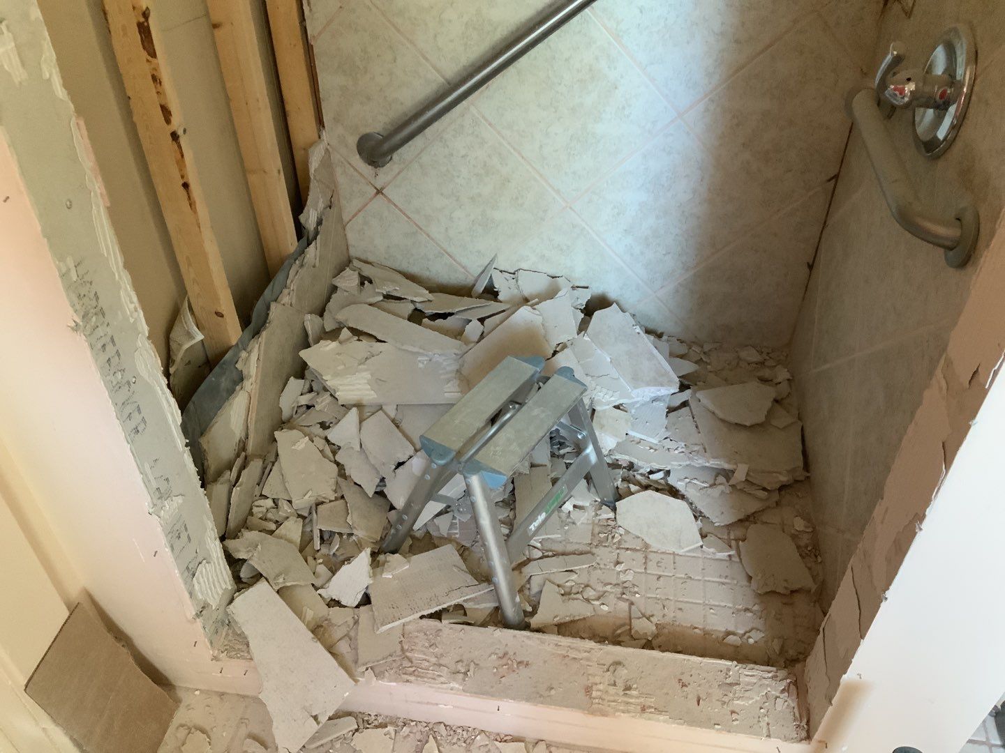 Bathroom Remodel using New Bathroom Tile and Tube by Alpha Design Services