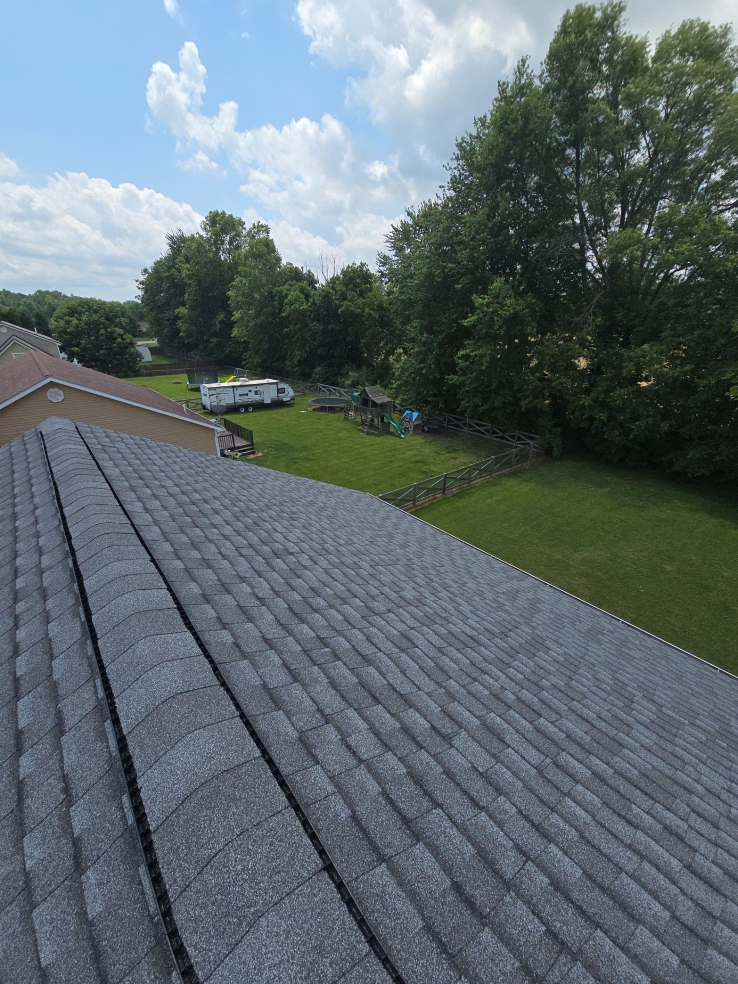 GAF Timberline HDZ Pewter Shingle Roof Replacement in Mt Orab by Empire Contractors