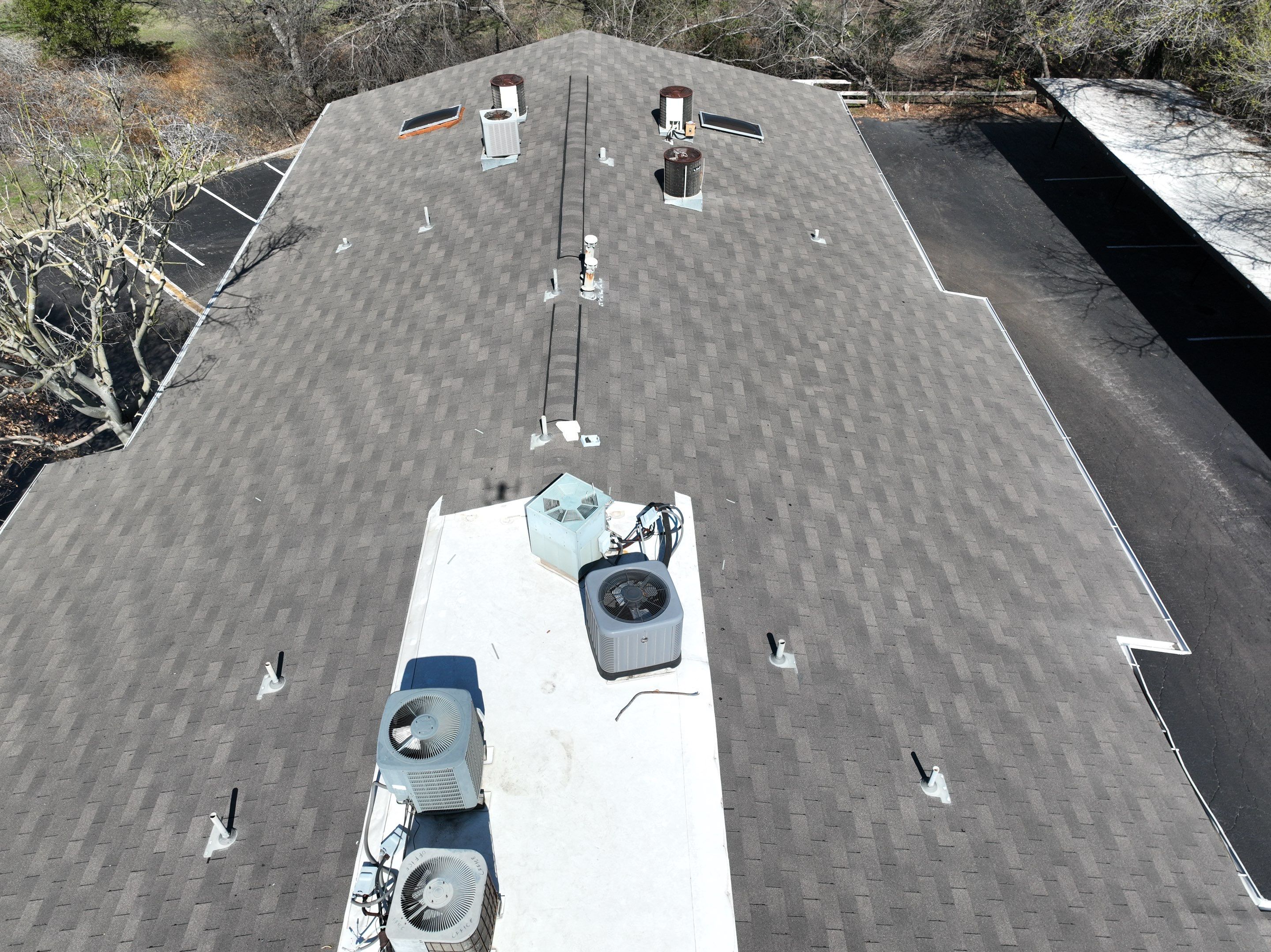 Commercial Roof Inspection using Drone Inspection by Premier Roofing and Contracting