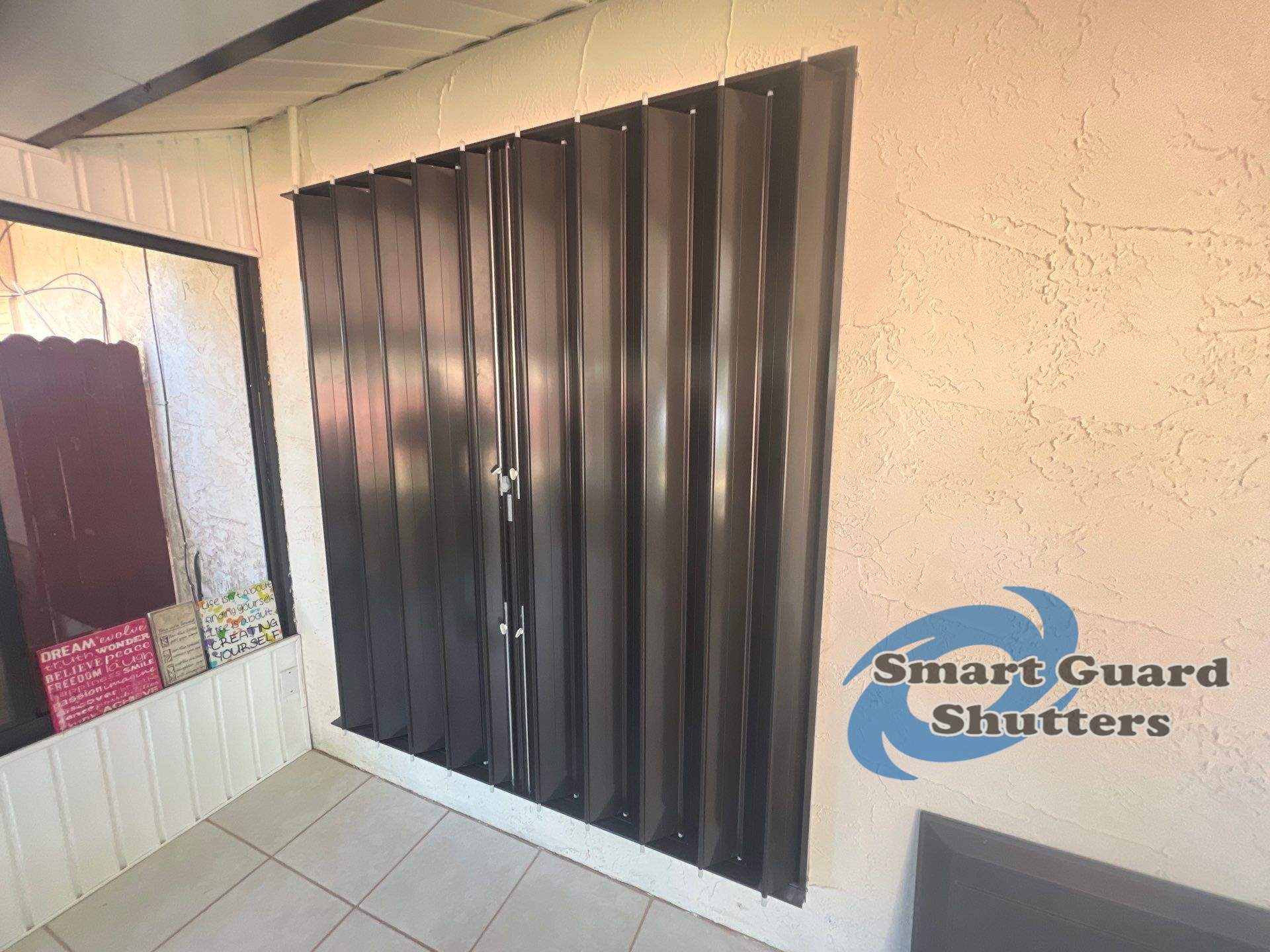 Hurricane Protection in Bronze by Smart Guard Shutters