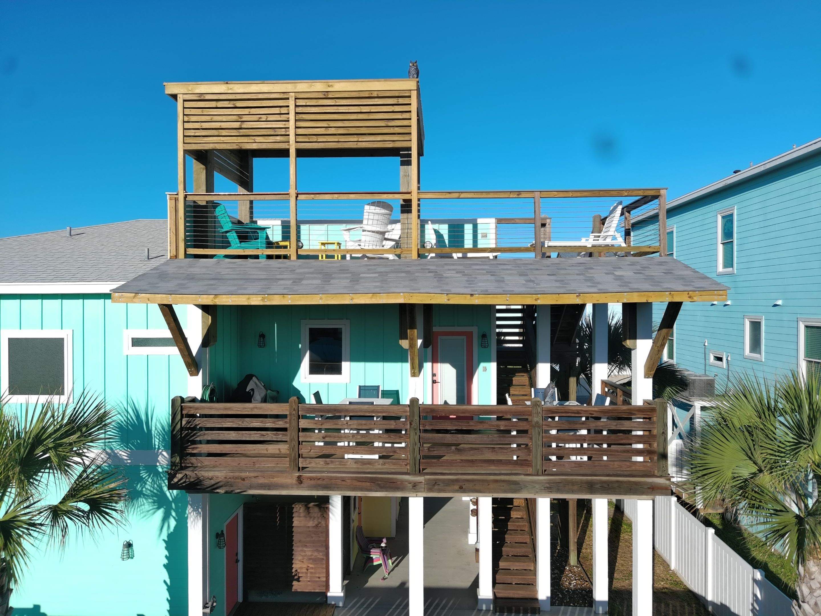 Roof Top Clubhouse on the Beach by Bayfront Roofing and Construction