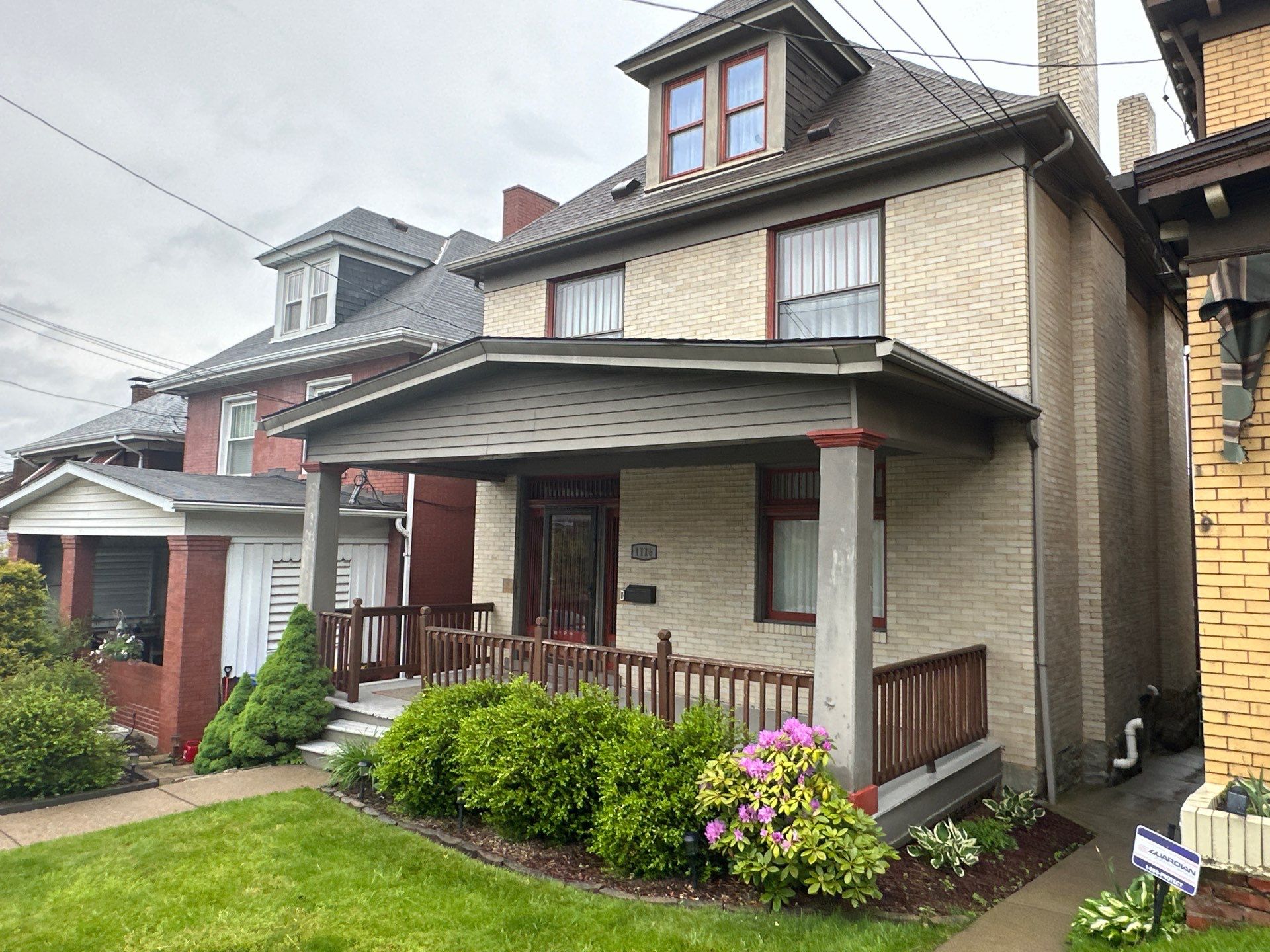 Custom Covered Front Porch Deck Build in Pittsburgh by Cousins Roofing Siding & Decks