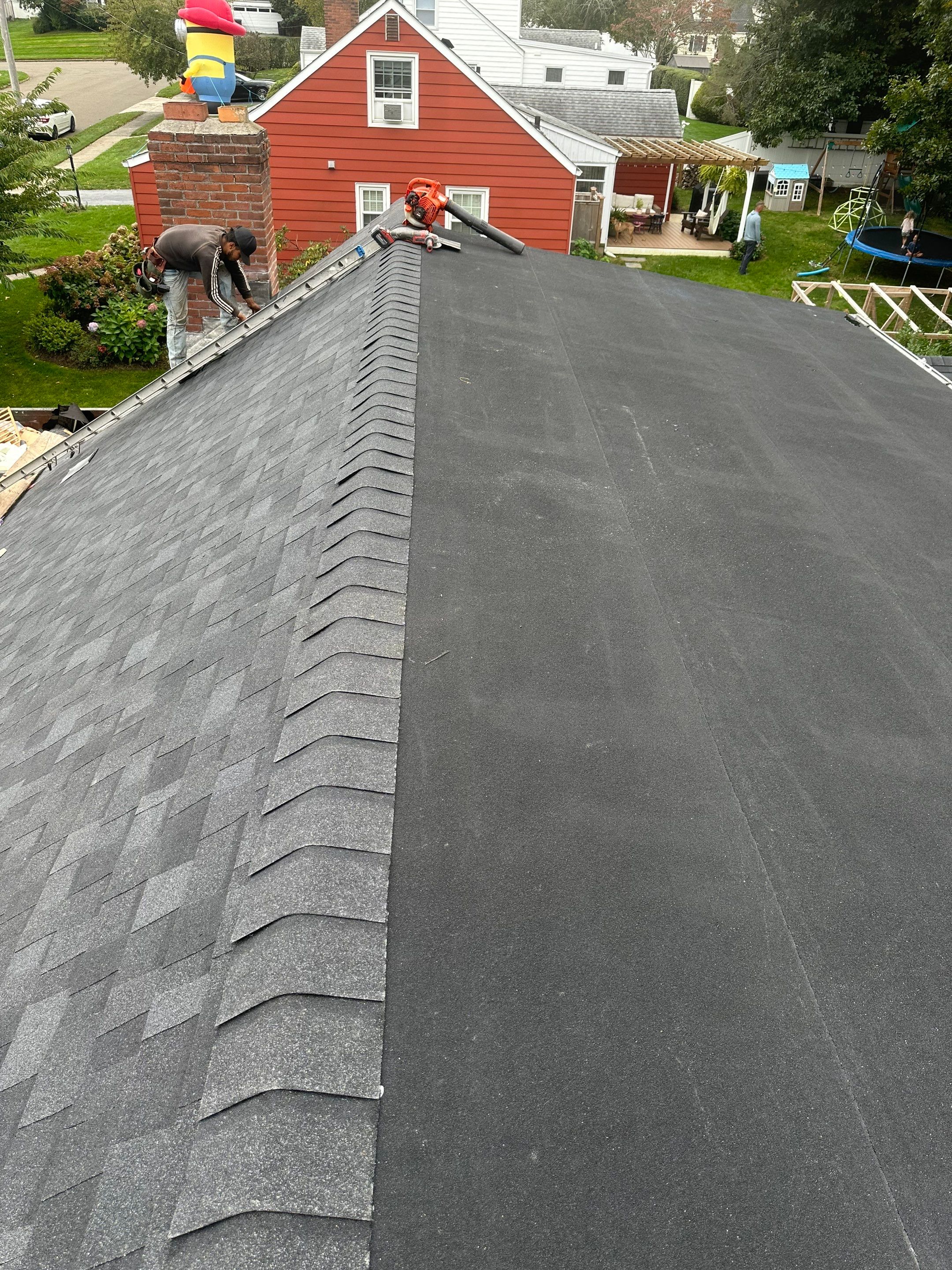 Residential Roofing Installation using Owens Corning TruDefinition Duration AR - Onyx Black & New Siding Install using Certainteed Sterling gray by A Plus Exterior