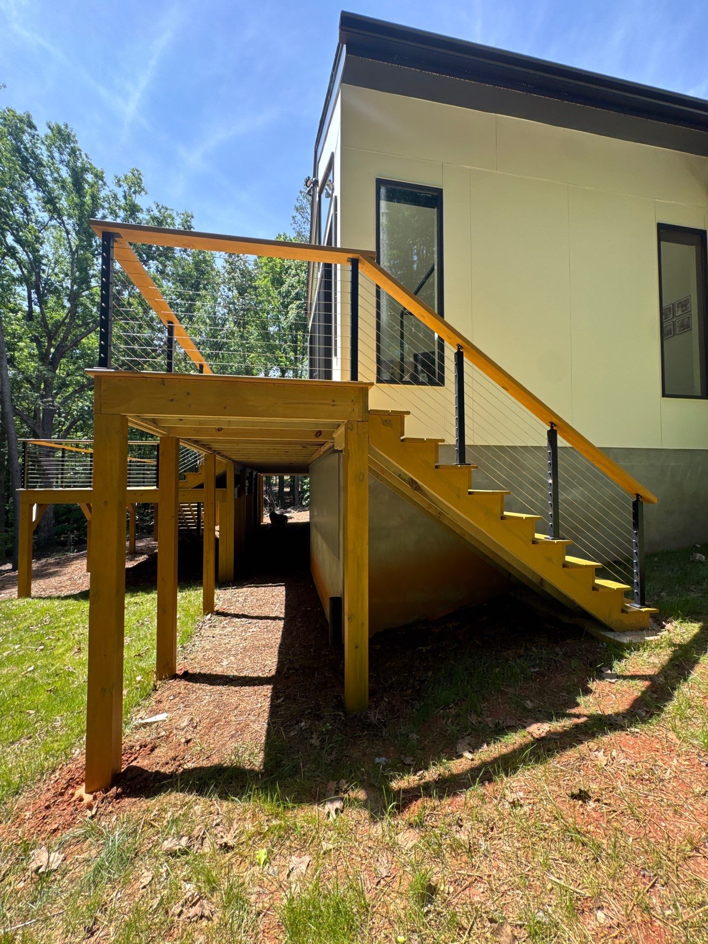 Porch and Deck staining  by GonzalezPainters & Contractors Inc 