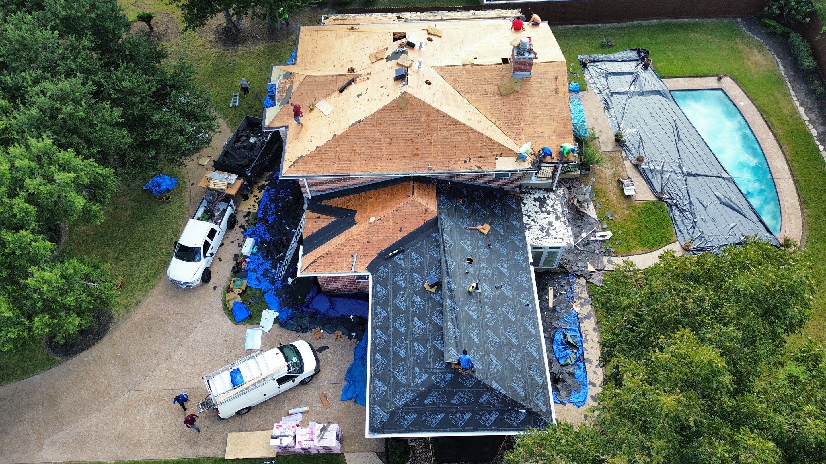 Stately Houston Roof Replacement With Owens Corning Duration Shingles by Houston Roofing & Construction