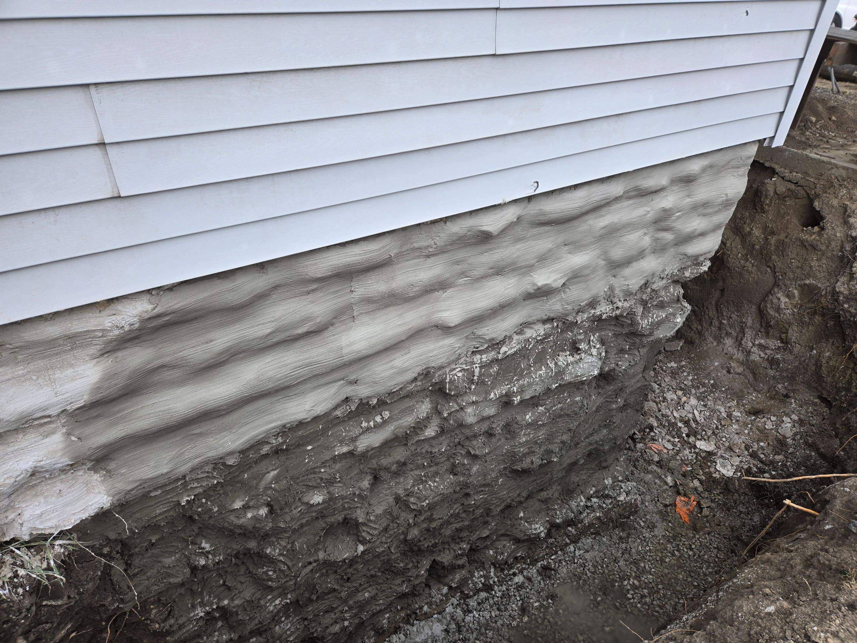 Full Limestone Foundation Restoration using sprayable geopolymer concrete by Allied Water Services