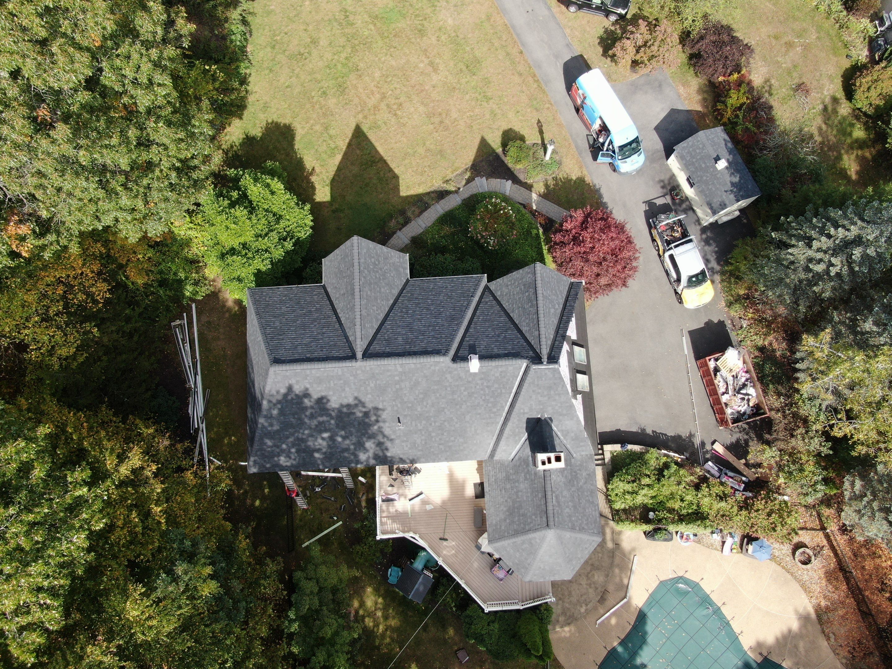 New Roof, Skylights, and Metal Accent Roof Installation in Groton by Mighty Dog Roofing of Greater Middlesex County