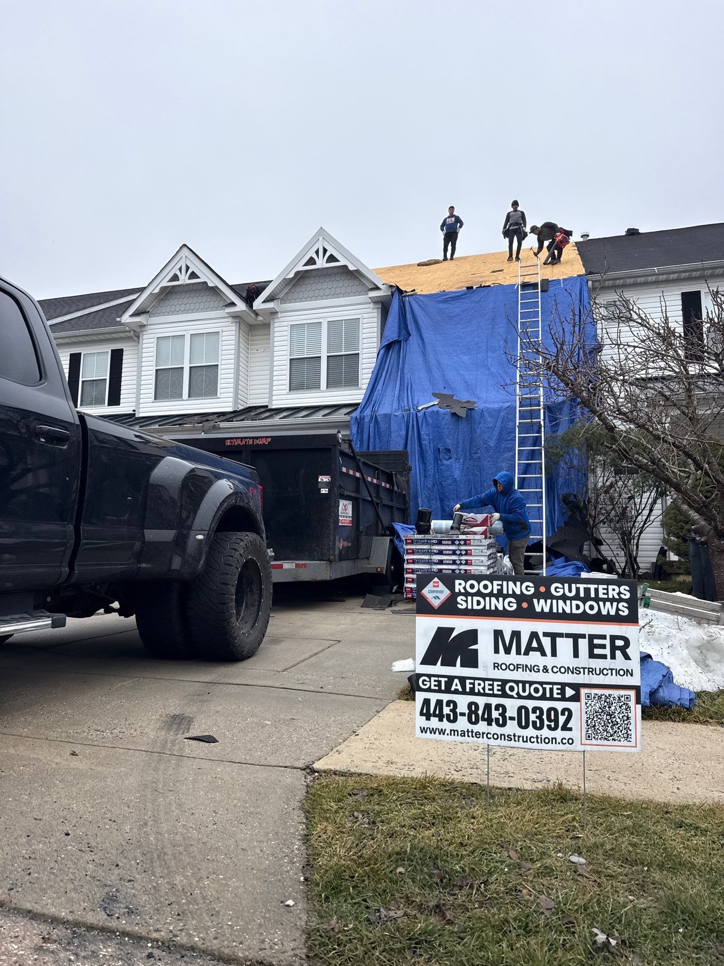Residential Roofing Installation using GAF Timberline HDZ by Matter Construction, LLC