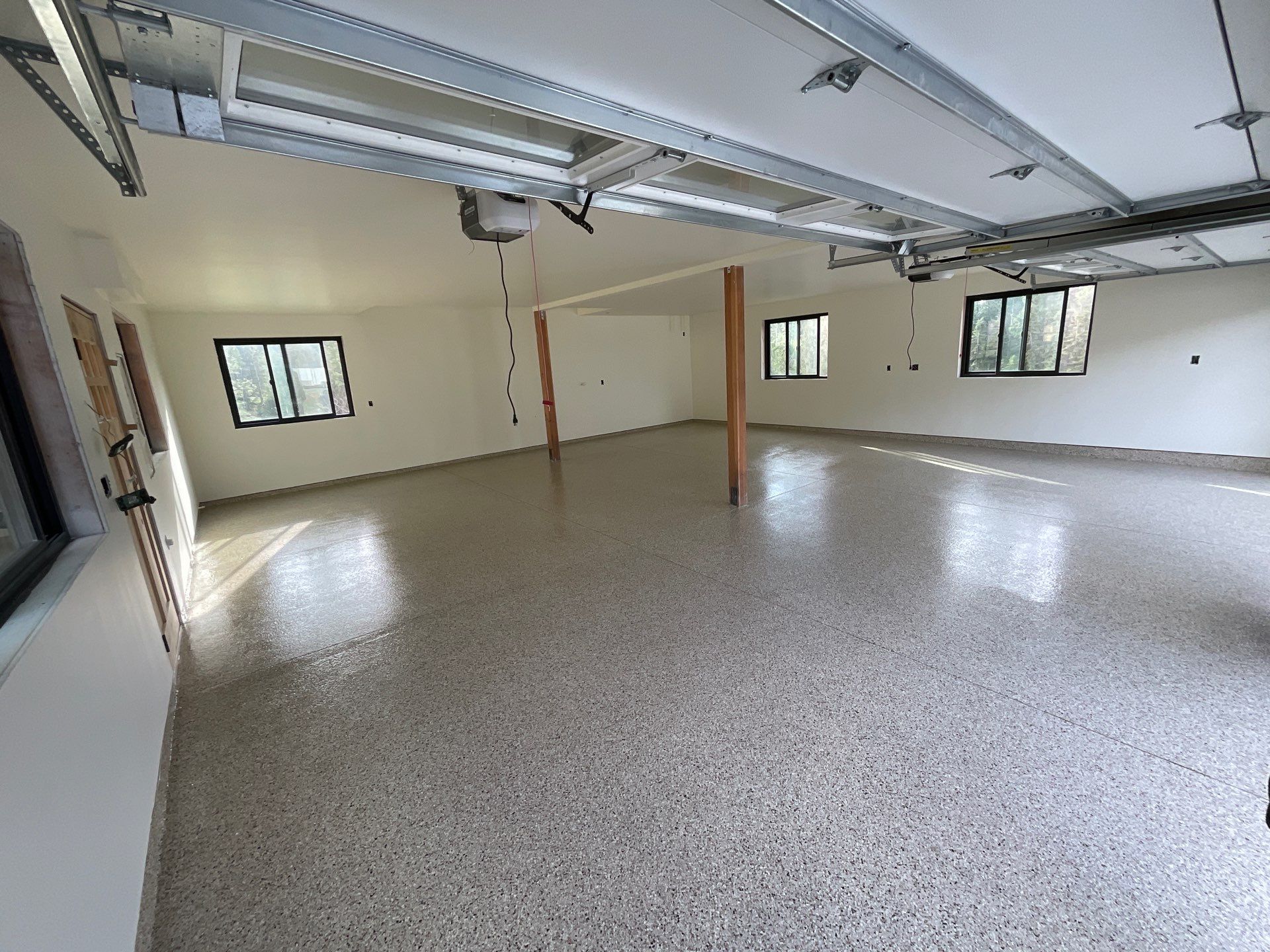 Garage Transformation using Driftwood by Croc Coatings, LLC