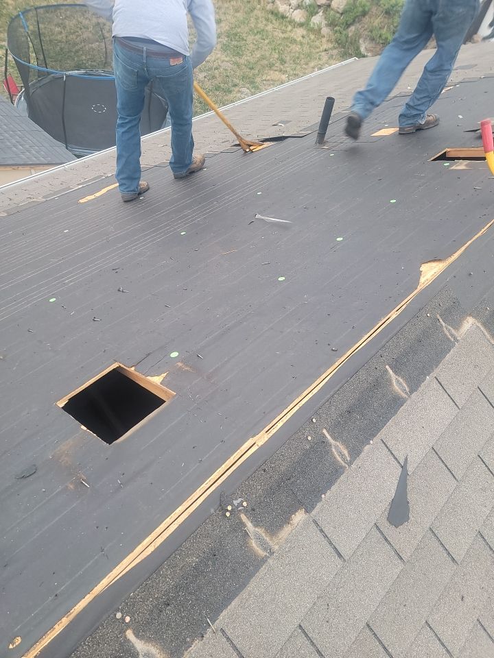 Storm Damaged Roof using GAF Timberline HDZ - Lifetime Shingle by The Roof Doctor