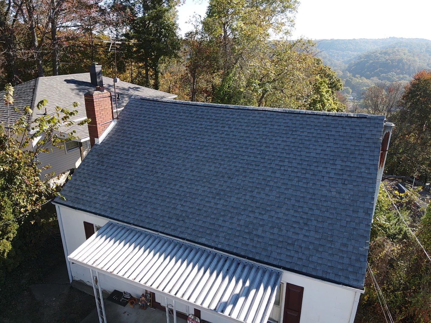 Residential Roofing Installation using GAF Timberline HDZ Fox Hollow Grey by Rainstoppers Roofing