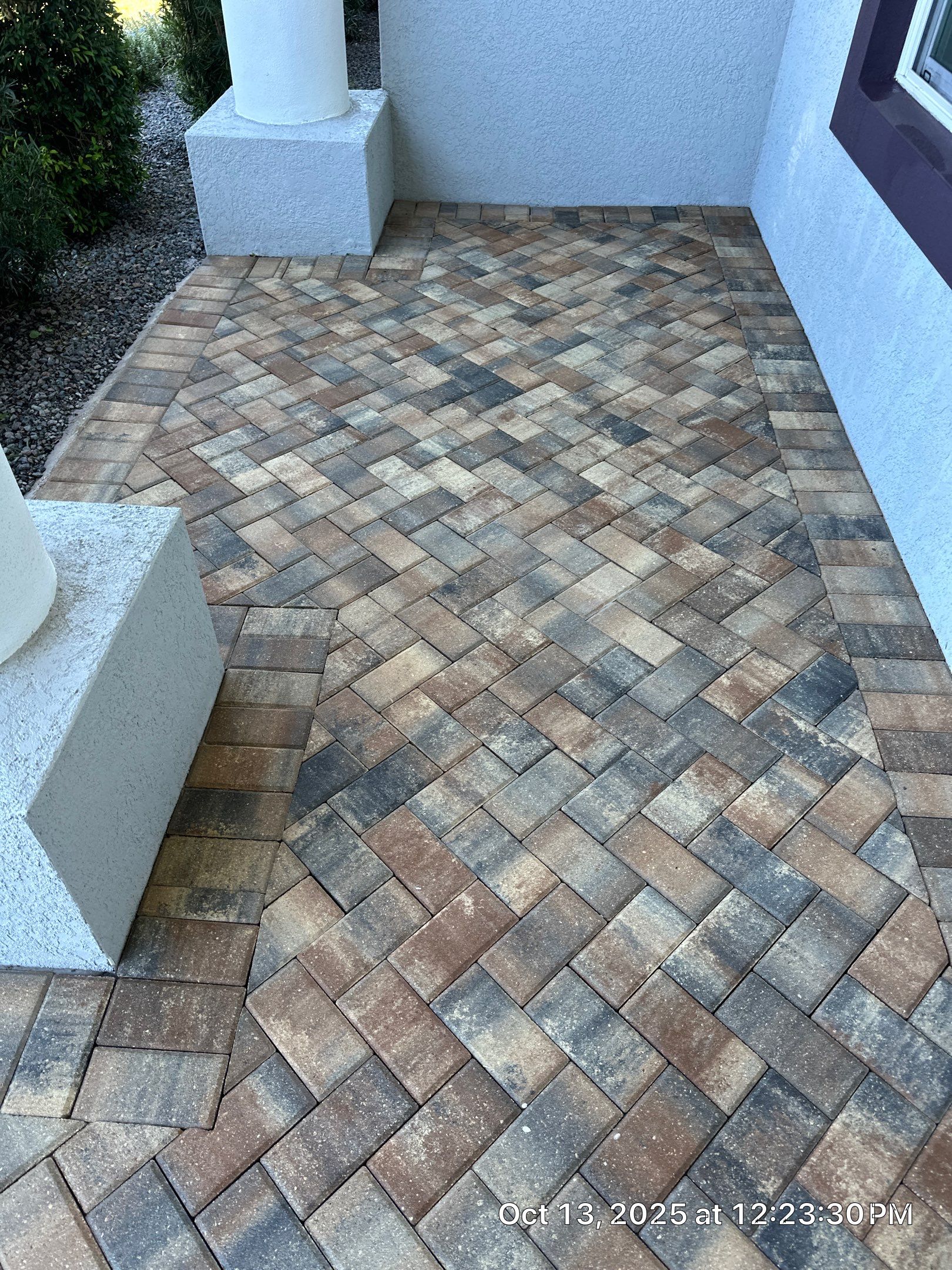 Residential Paver Sealing for Driveway and Pool Deck in La Paloma Sun City Center by Supreme Paver Experts