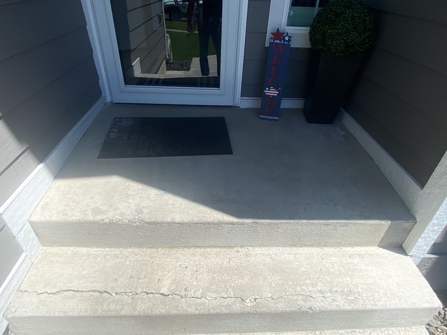 Pool Deck Transformation using Slate Stone by Croc Coatings, LLC