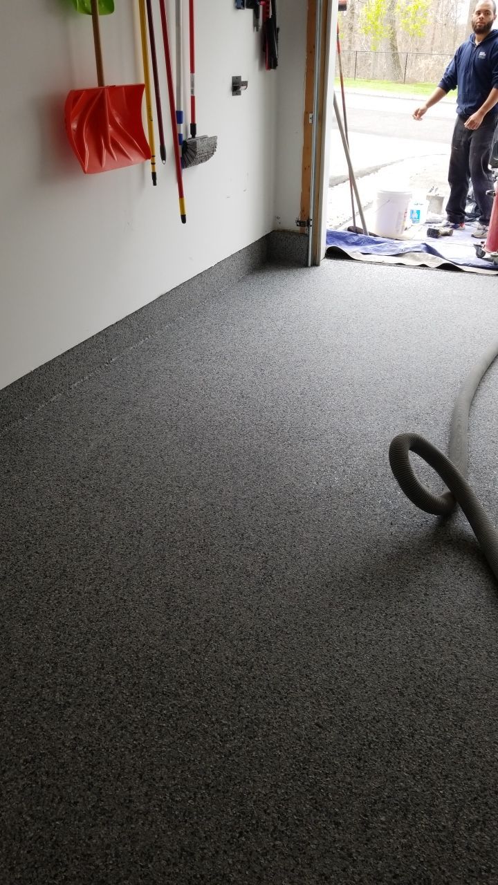 Garage Floor Coating using Penntek in Nightfall by Spectrum Painting, LLC