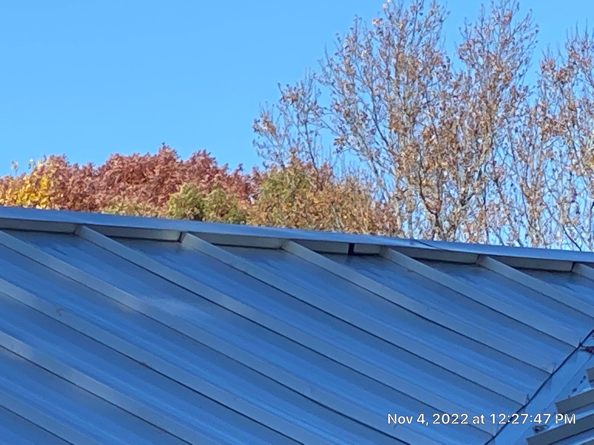 Beautiful Standing Seam Metal Roof by Just In Time Roofing and Restoration