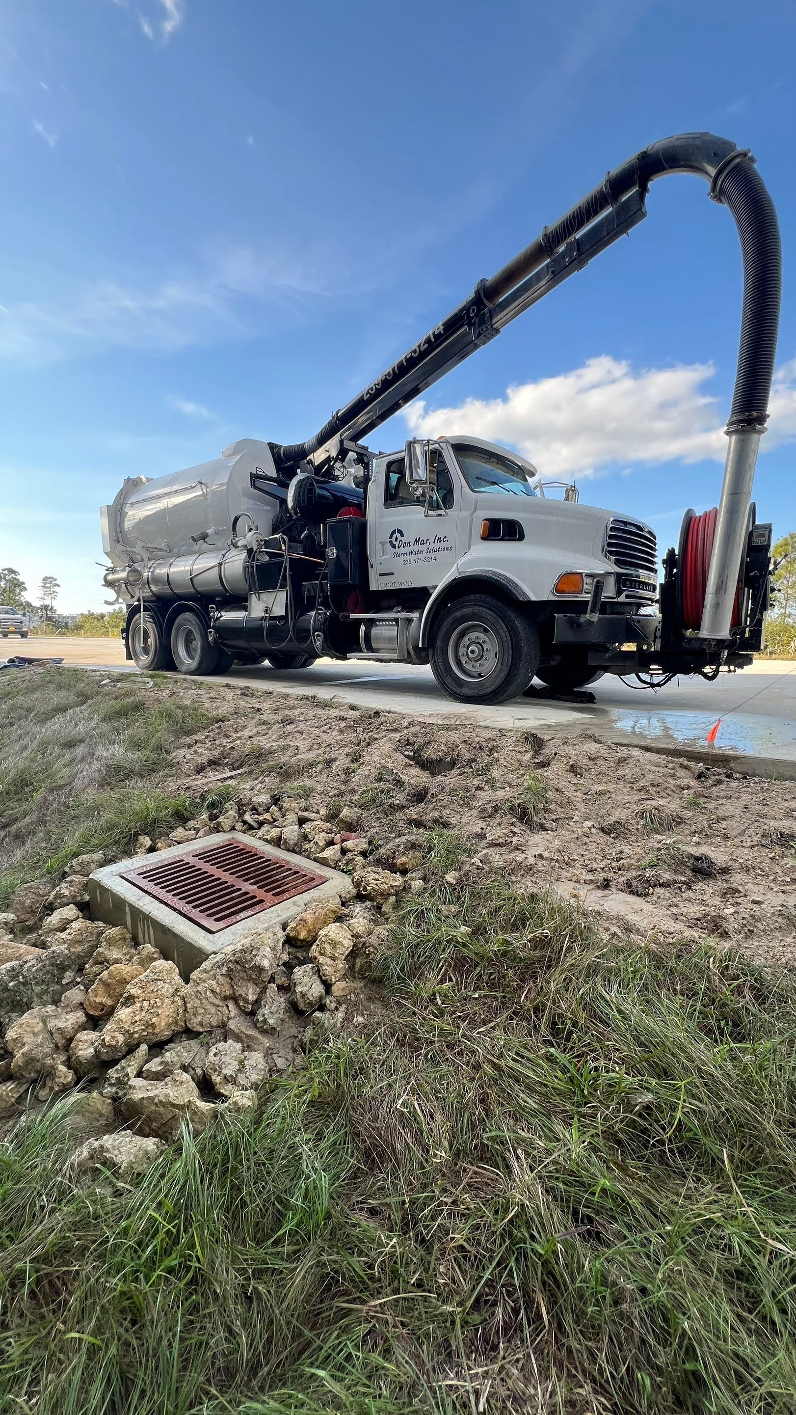 New Construction Stormwater Catch Basin Cleaning by Don Mar, Inc. Storm Water Solutions