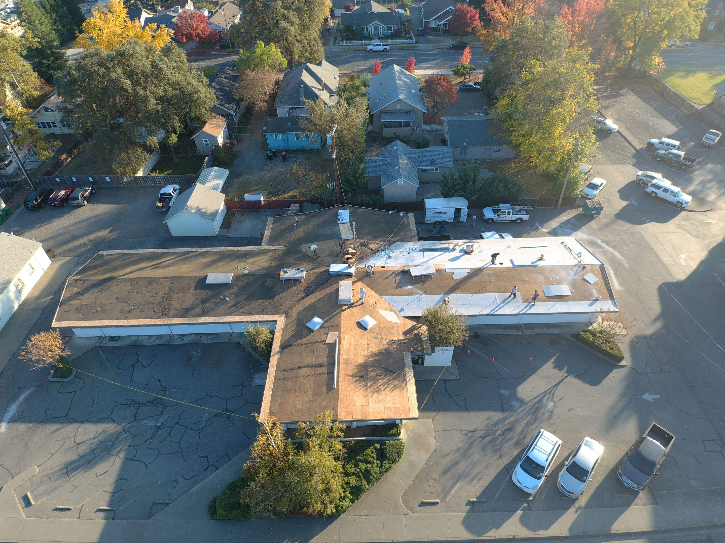 Spray foam and coatings using Conklin Benchmark/PUMA XL coatings and spray foam by Straight Edge Roofing Inc