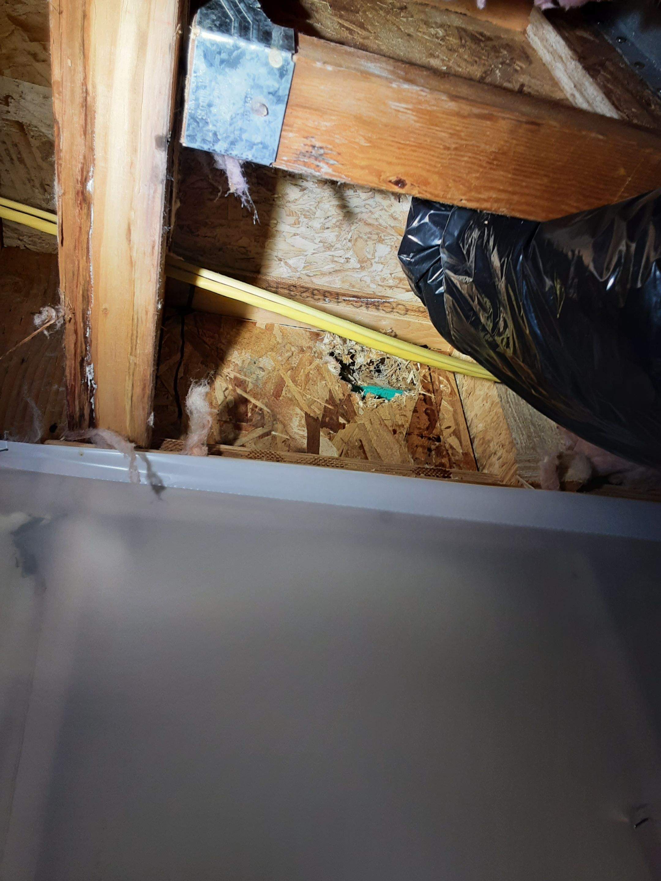 Interior water damage inspection by ASAP Roofing & Exteriors