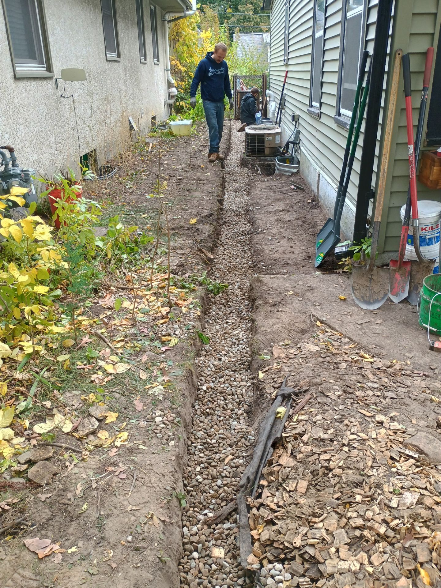 A French Drain for Maya by Waterproofing Northeast
