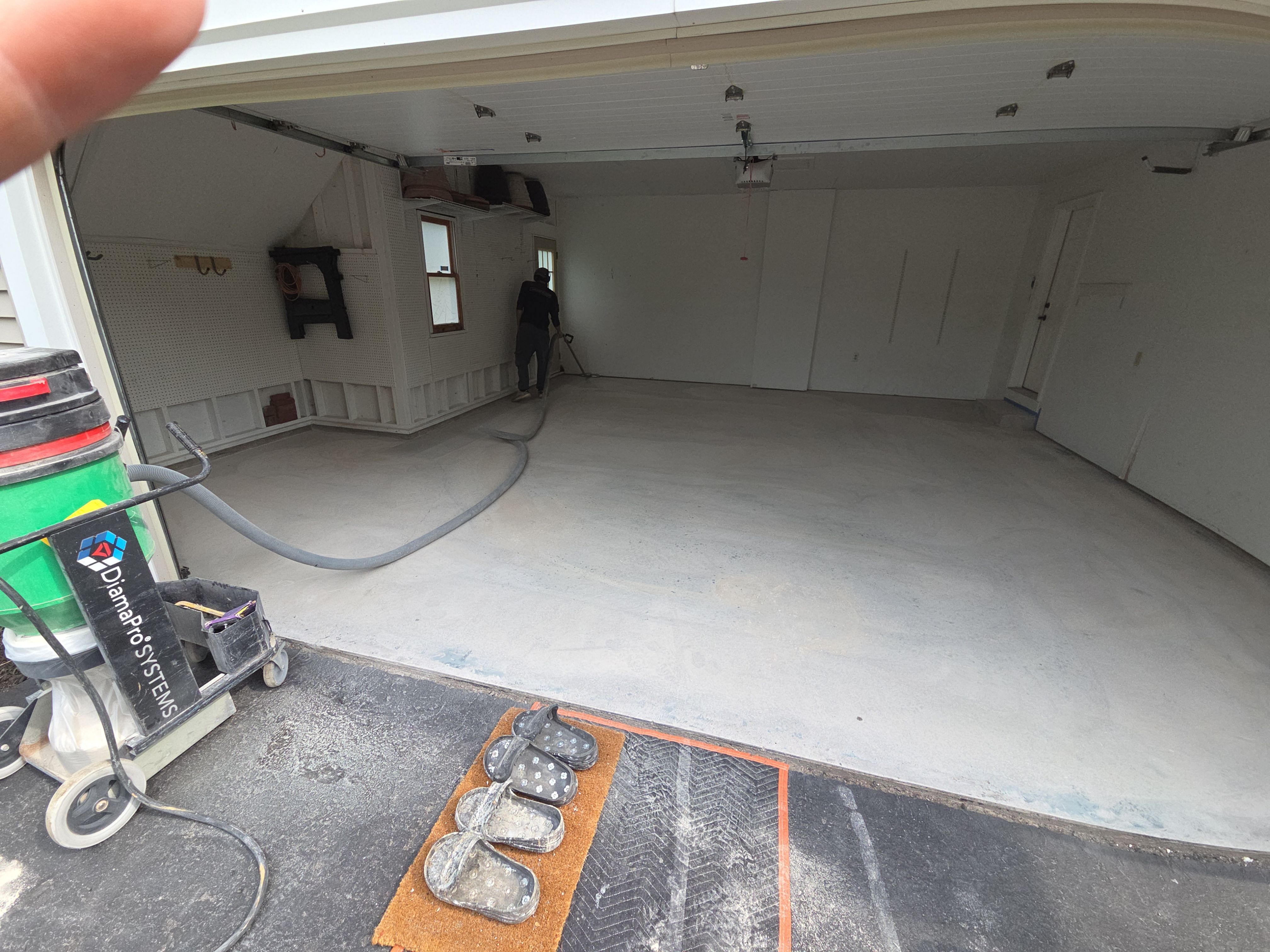 Vintage Zircon Garage Coating by NG Masonry & Construction LLC