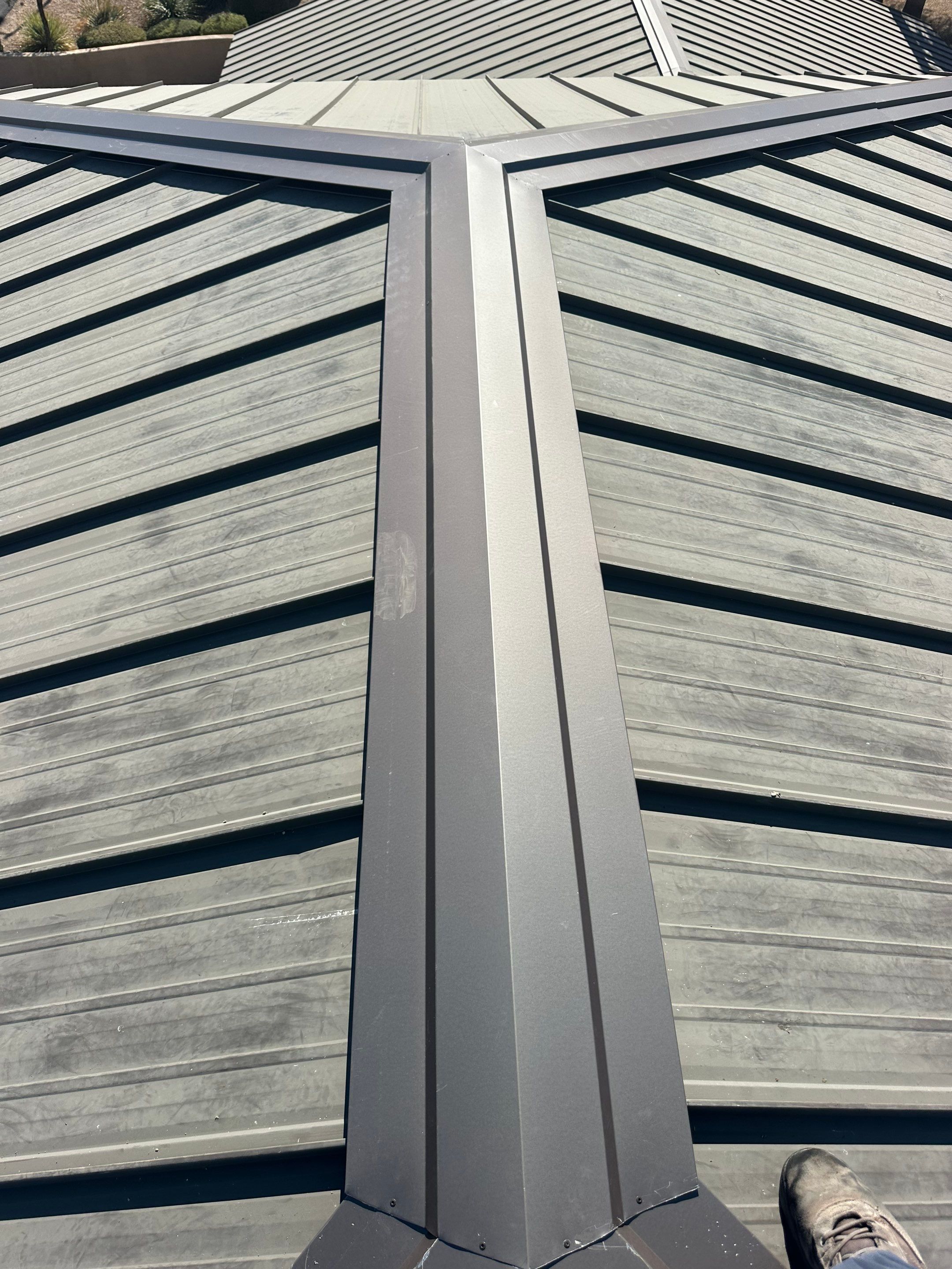 Matte Gray Standing Seam by Reimagine Roofing