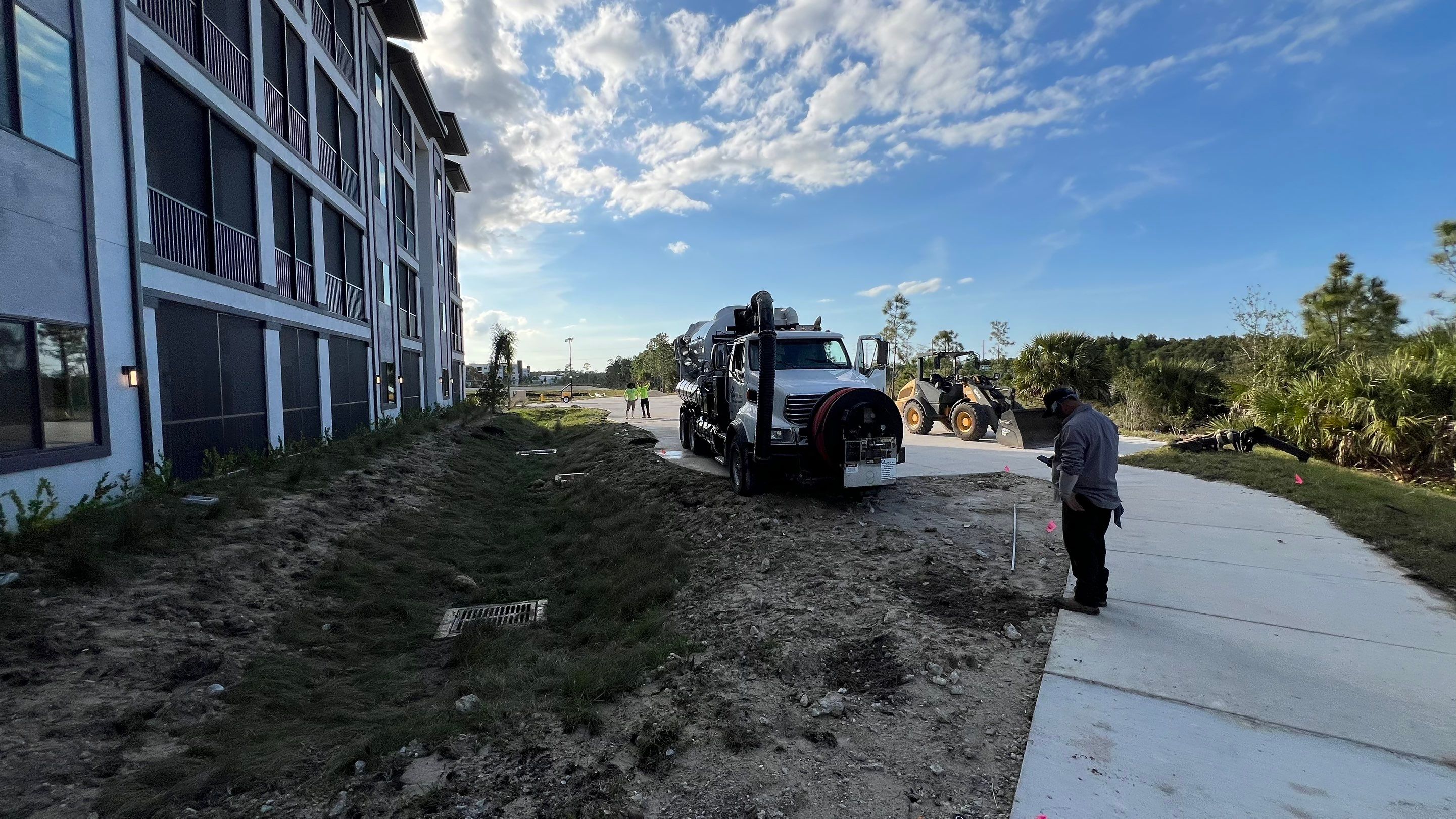 New Construction Stormwater Catch Basin Cleaning by APS Power & Water