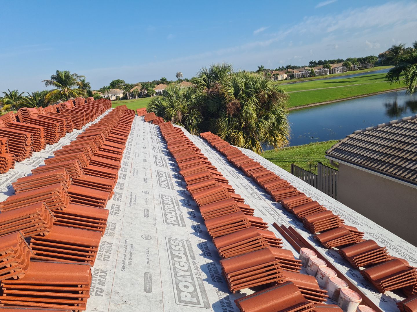 Residential Roofing Installation using Eagle Roofing Tile by BLUES BROTHERS ROOFING