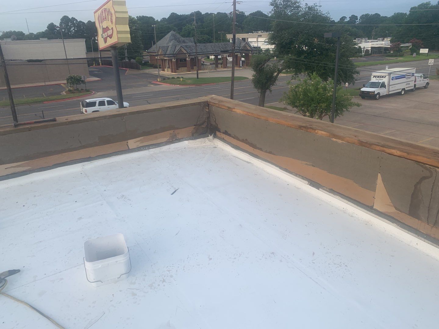 Commercial Roofing Installation using 50 mil PVC by Hostetler Roofing