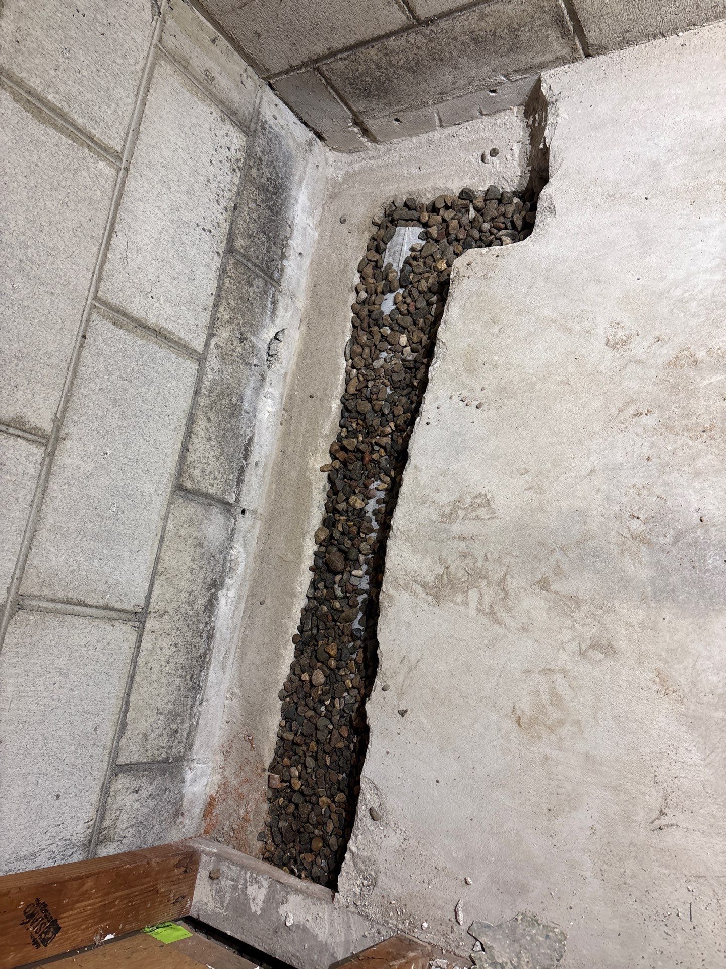 Drain Tile in Roseville for Carston by Waterproofing Northeast