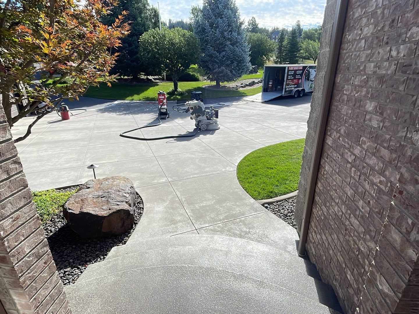 Driveway TransFLOORmation using Greystone 1/8" by Croc Coatings, LLC