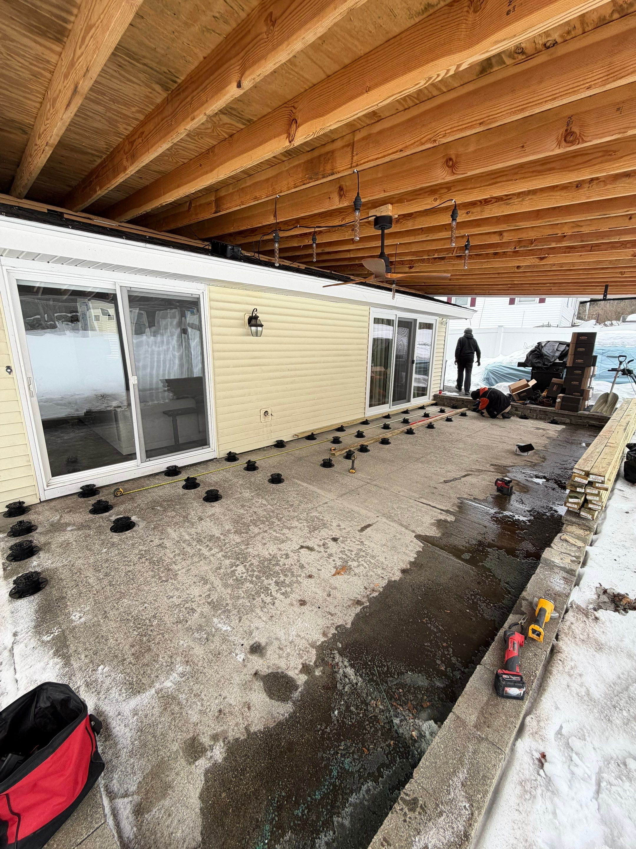 Composite Deck Installation in Hudson by UBrothers Construction