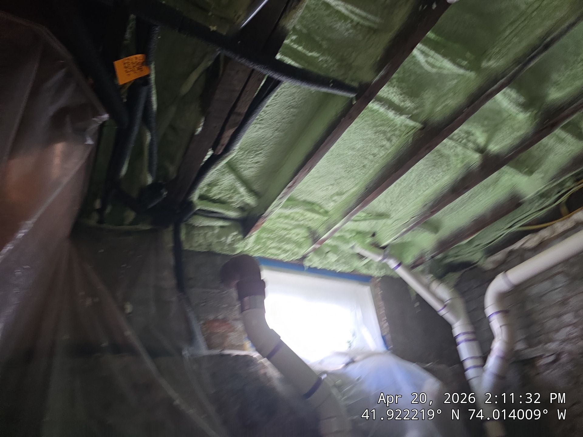 Attic Insulation using open cell spray foam by NYS Foam & Energy