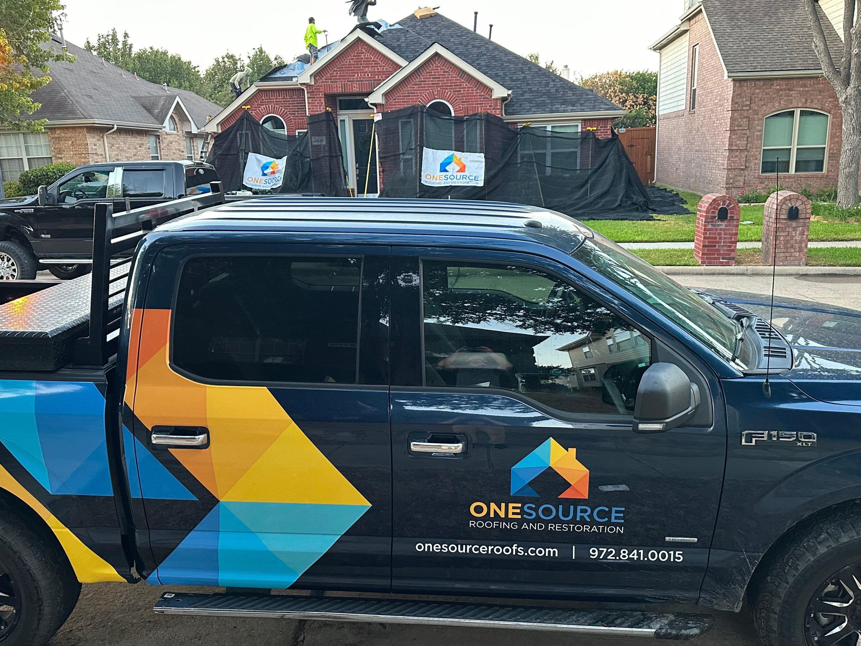Residential Roofing Installation using GAF Timberline HDZ Charcoal by OneSource Roofing and Restoration