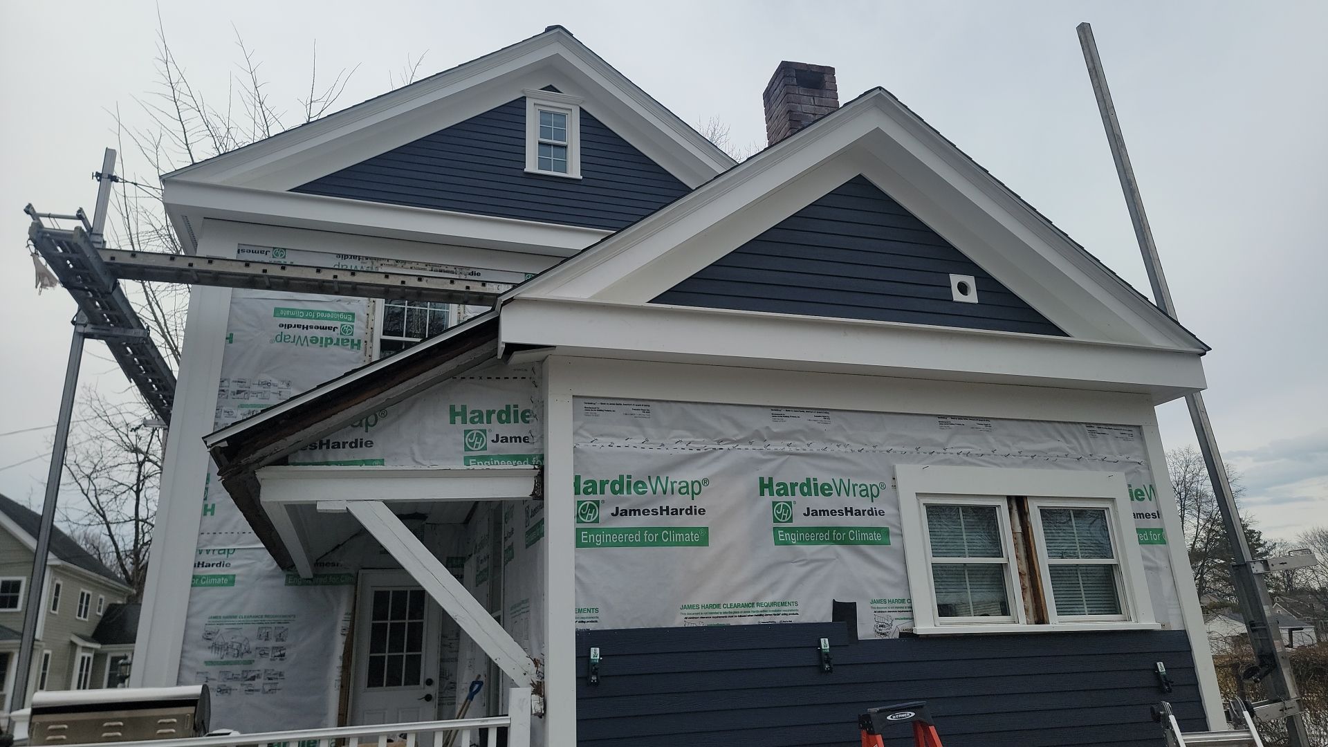 Siding Installation using James Hardie by UBrothers Construction
