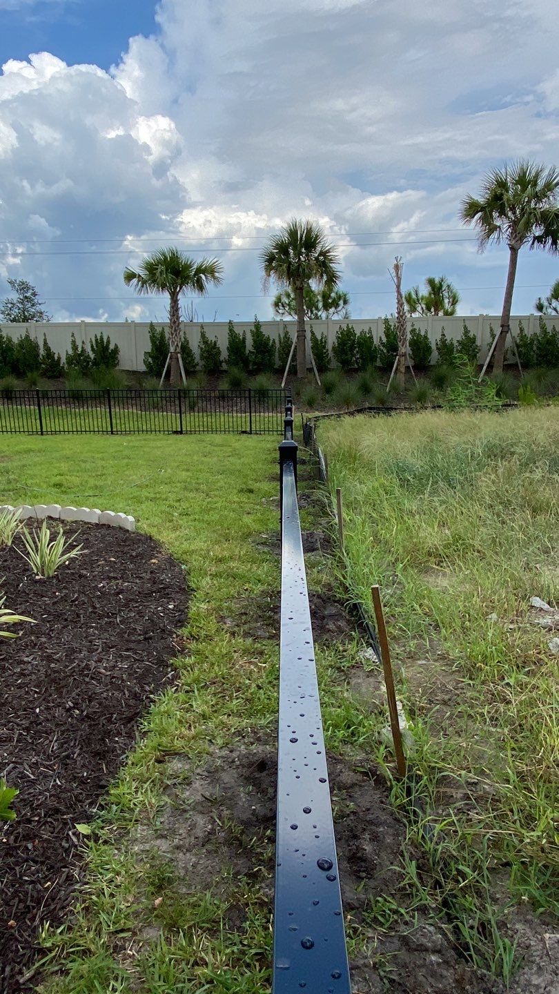 Aluminum Fence Installation using Black 3 Rail Aluminum Fence by Asap fence and gates, LLC