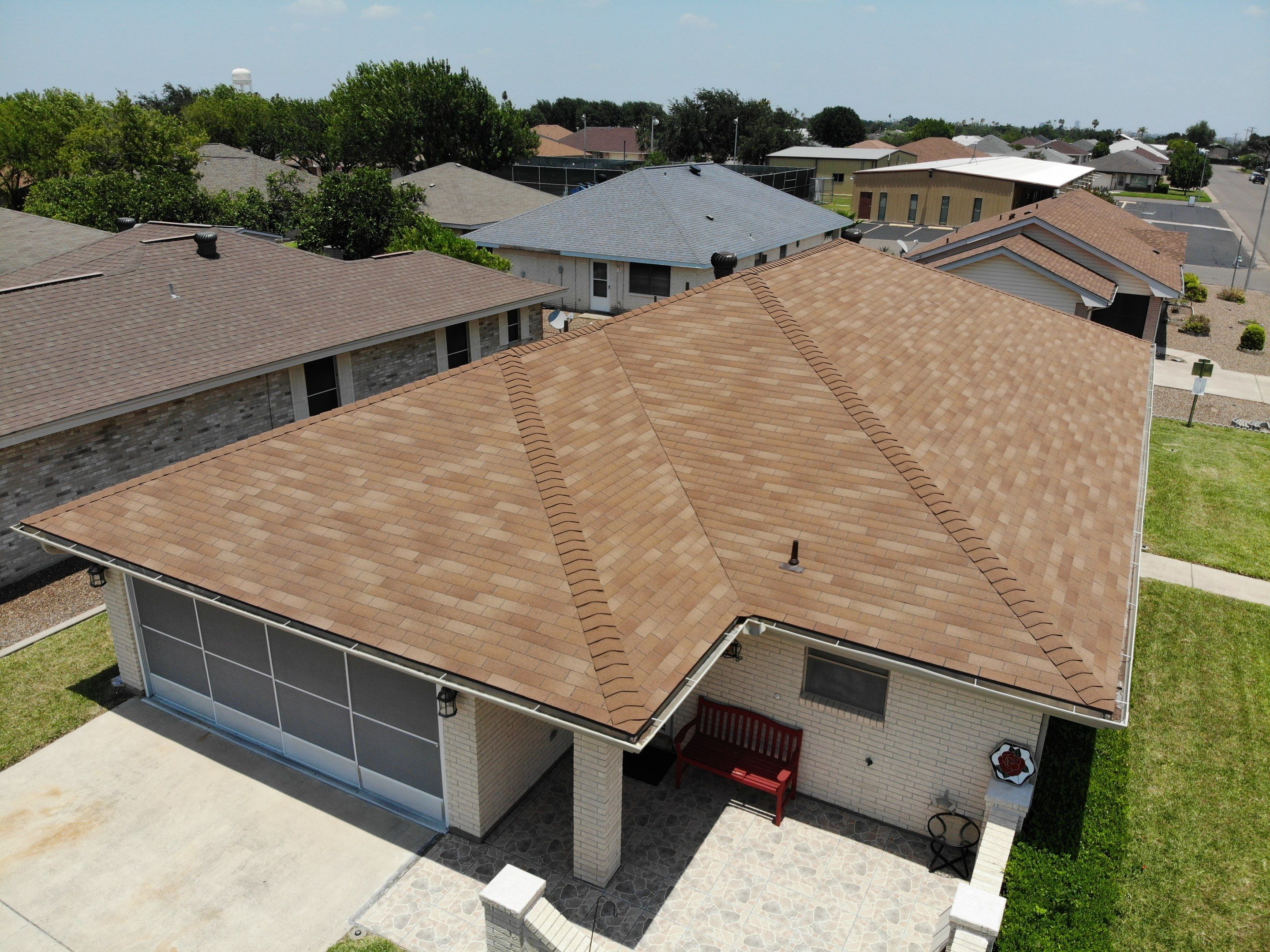 3 Tab Shingle Roof using Owens Corning Supreme by Bison Roofing