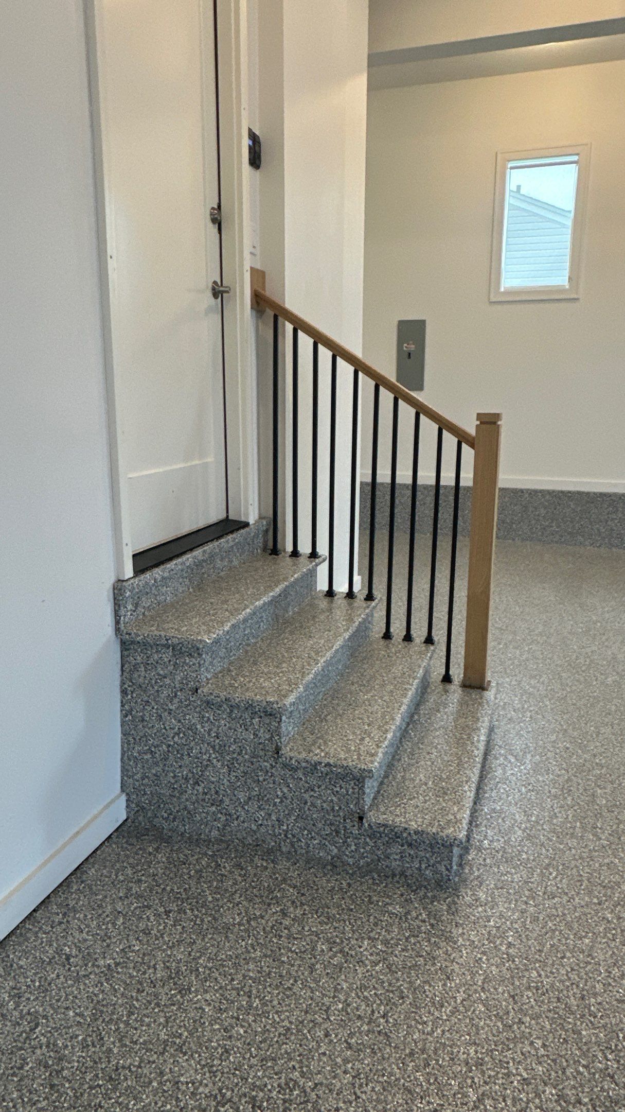 Max R. upgraded his garage with overhead racks and a New floor  by Banner Garage