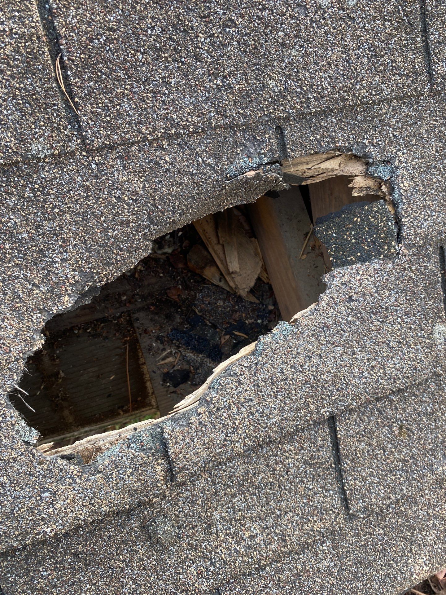 Roof replacement and interior repair by hail and wind damage by Just Brilliant Restoration JBR