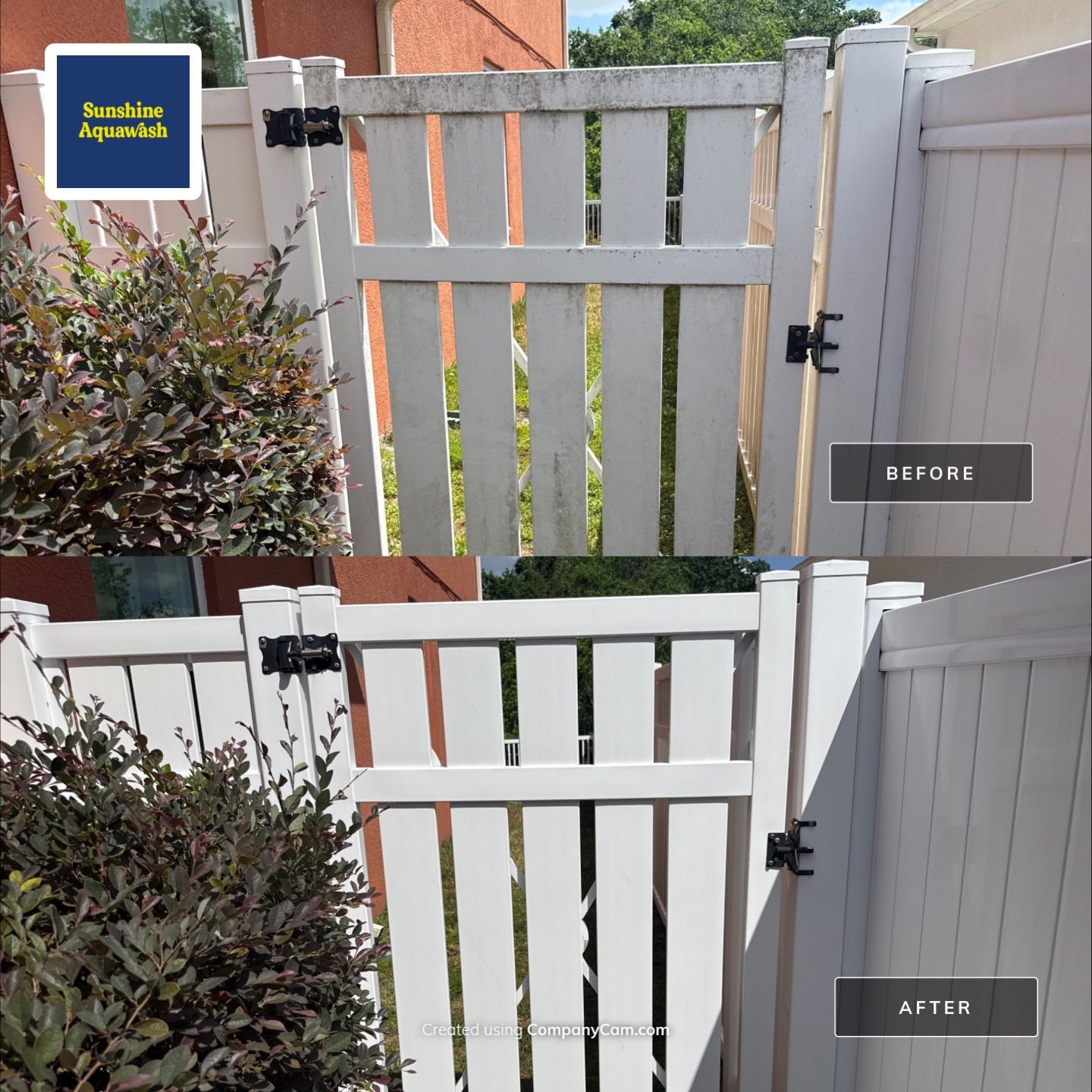 Vinyl Fence & Paver Patio Cleaning β Creekside Oaks, Parrish, FL by Sunshine AquaWash