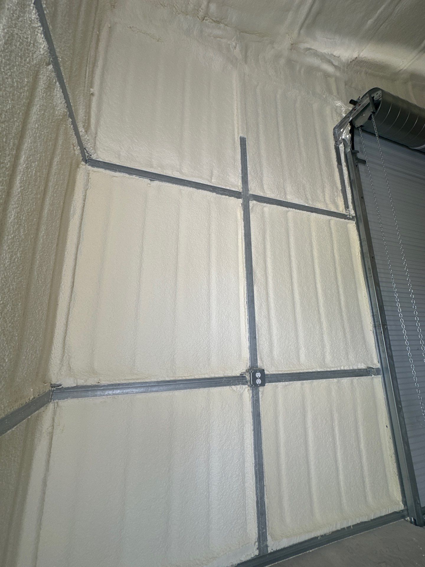 2" close cell foam on this new shop in Lavon Tx by Apex Insulation Solutions