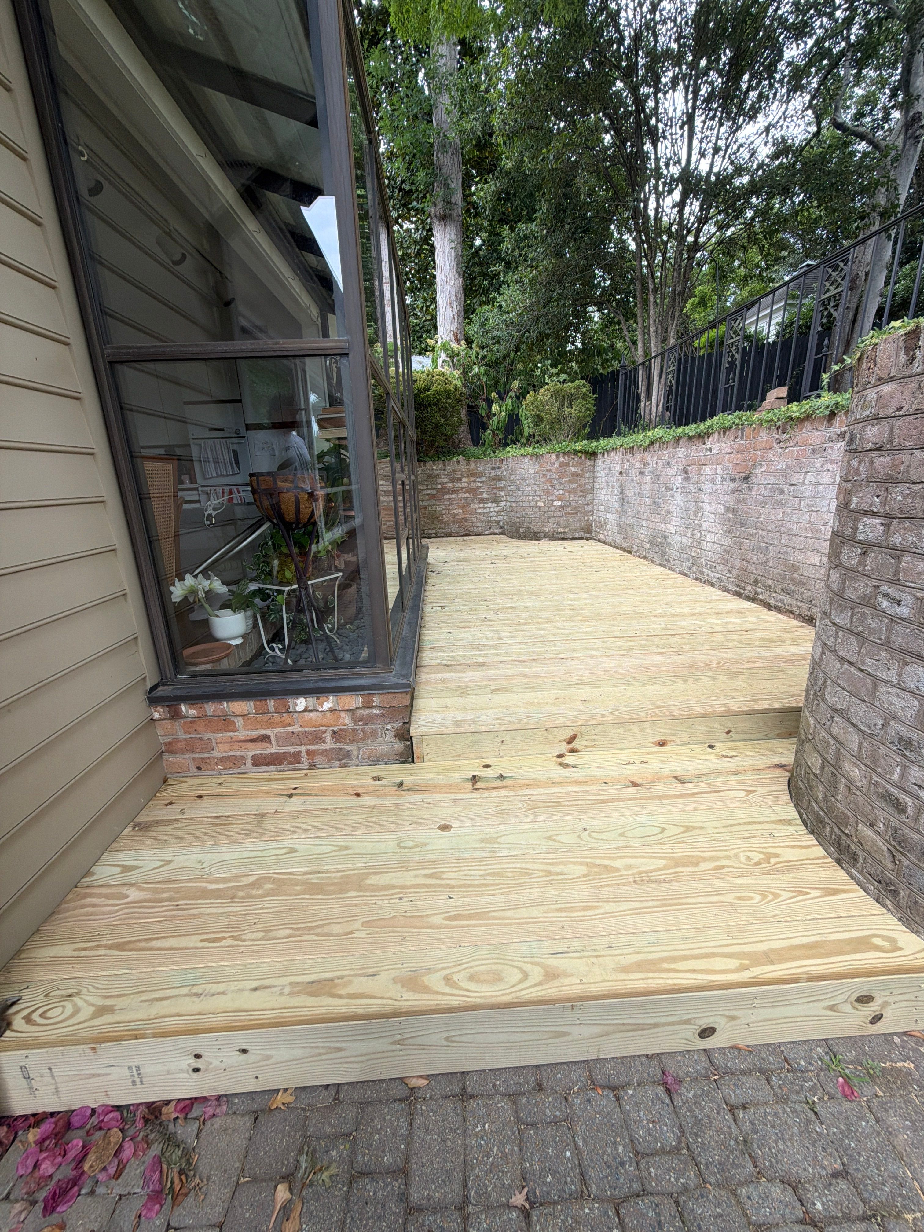 Custom Curved Deck Build – Residential by Billy Weatherspoon Contractor