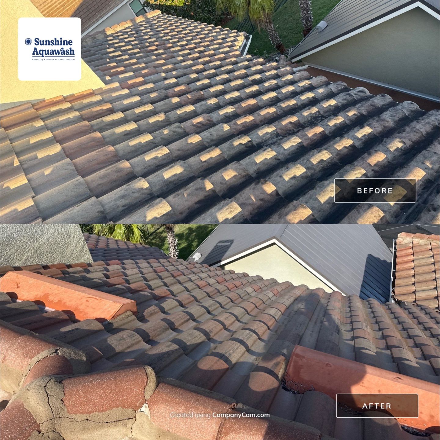 Roof Cleaning & Pool Deck Cleaning! Winding River, Bradenton, FL by Sunshine AquaWash
