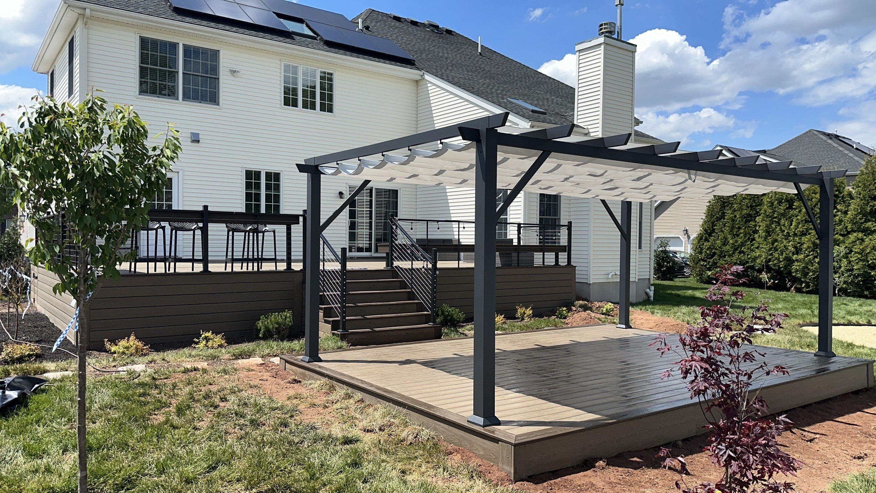 New Deck and outdoor Kitchen In Hillsborough , New Jersey by deck guardian