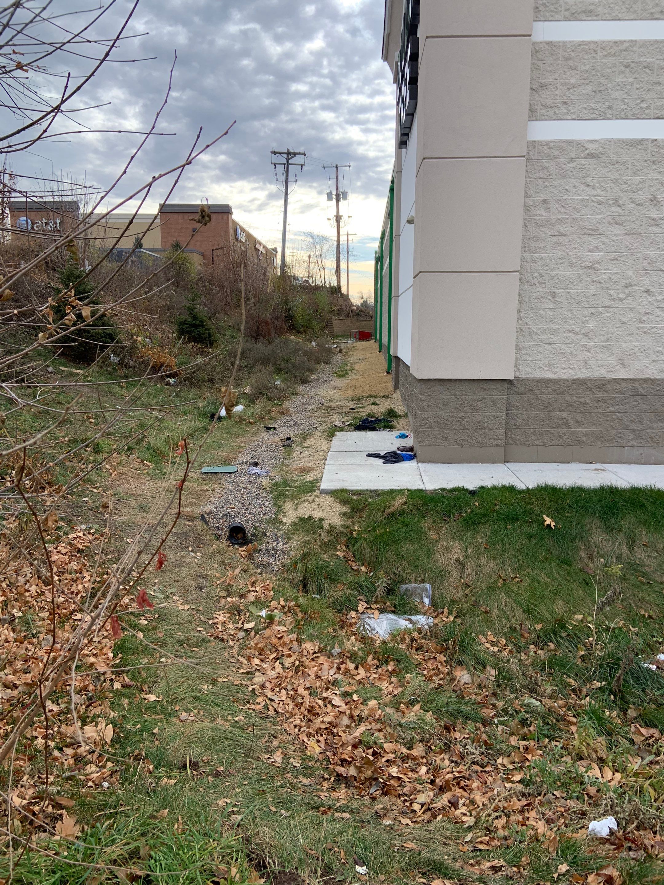 French Drain Installation – Fridley Dollar Tree by Waterproofing Northeast