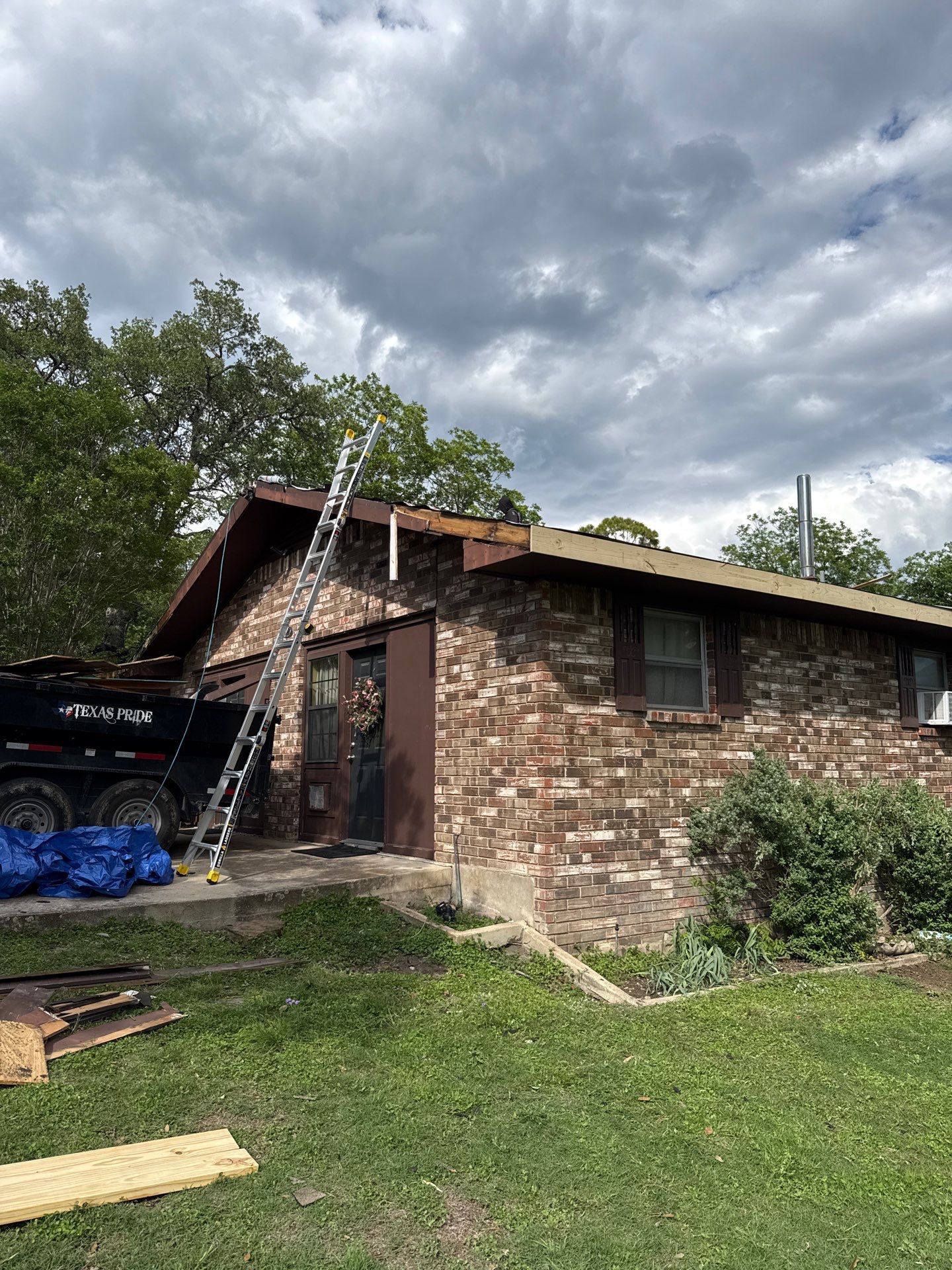 Residential Metal Roof Replacement and Custom Fascia Repair in Kerrville by Rich the Roofer LLC