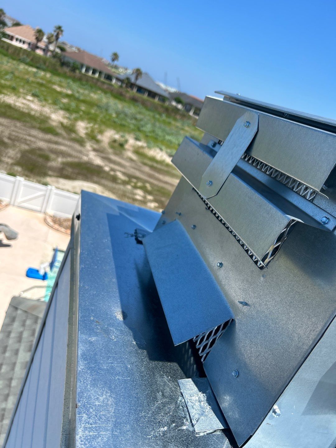 Chimney Cap & Chase Replacement using Galvanized Chimney Cap & Chase by Lighthouse Roofing